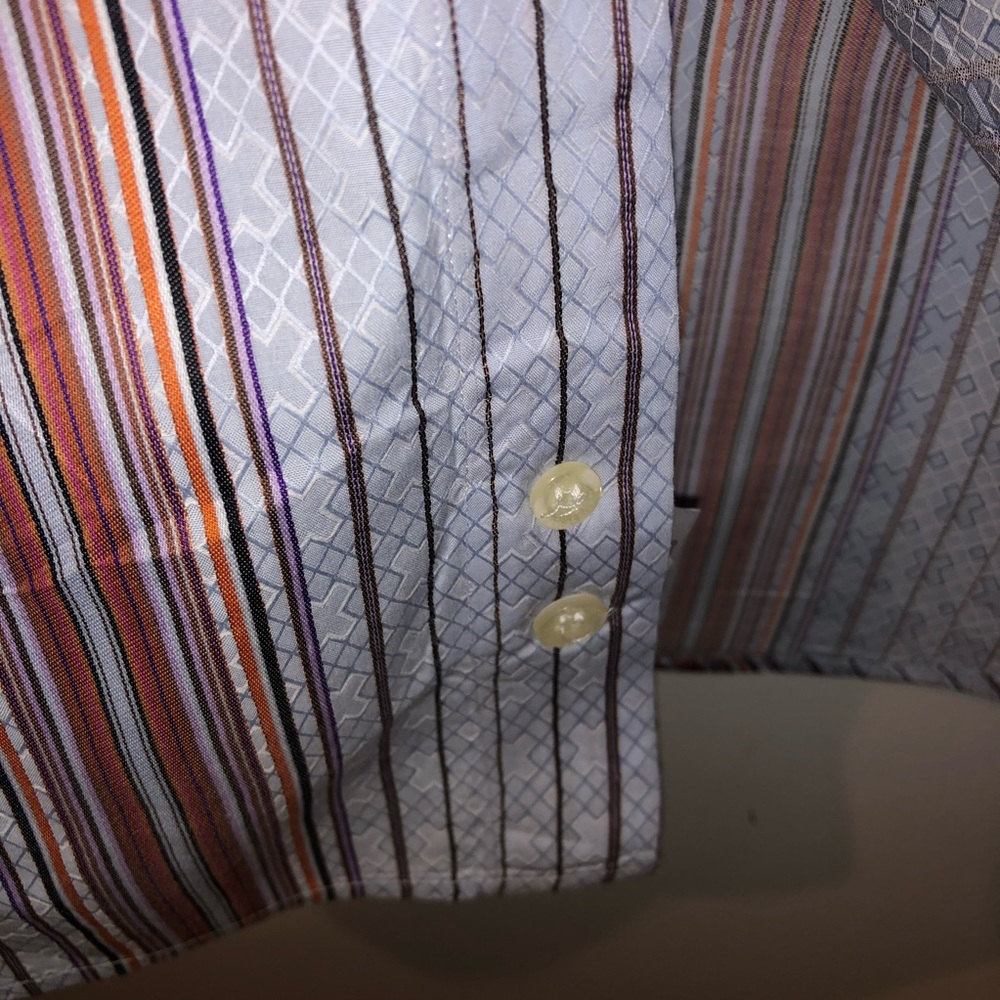 Versace Classic Stripes Button Down Size 16/41 - image 4